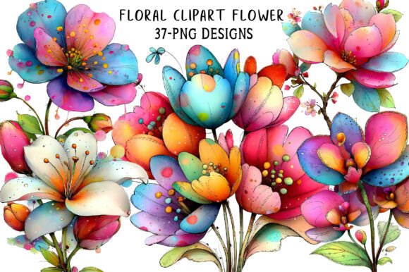 Download Watercolor Floral Clipart Flower - Watercolor floral clipart Collection
