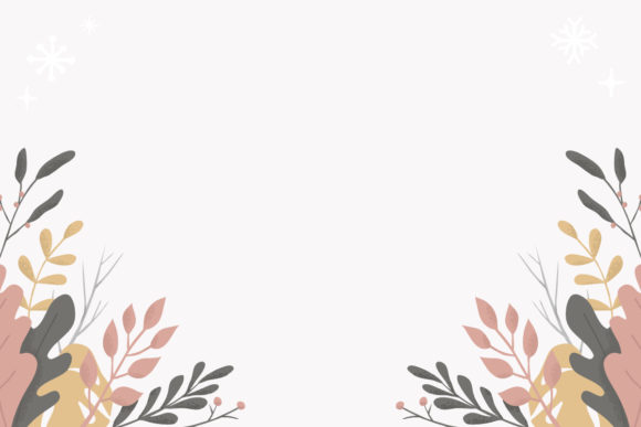 Download Winter Flower Leaf Snowflakes Background - Premium Resources