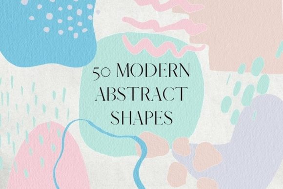 Download 50 Pink and Blue Abstract Shapes Clipart - Abstract shapes clipart Collection