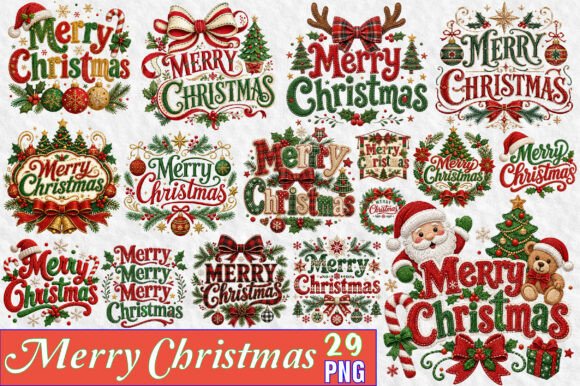 Download Merry Christmas Sublimation PNG Bundle - Merry christmas Collection