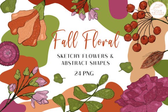 Download Fall Flowers, Abstract Shapes Clipart - Abstract shapes clipart Collection