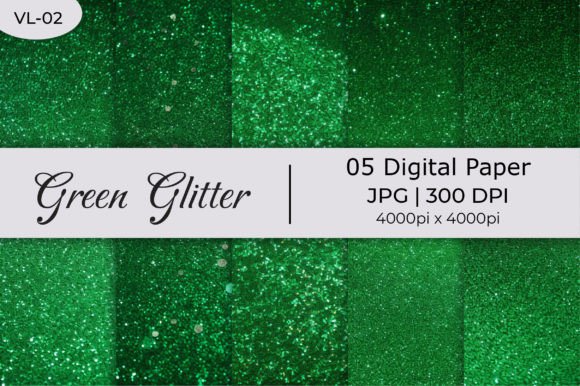 Download Green Glitter Paper Backgrounds - Glitter Collection