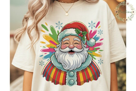 Download Glitter Splatter Santa PNG Clipart - Glitter Collection