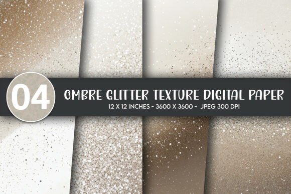 Download Ombre Glitter Texture Digital Paper - Glitter Collection