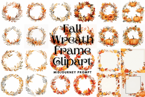 Download Prompt for Fall Wreath Frame Clipart - Frame clipart Collection