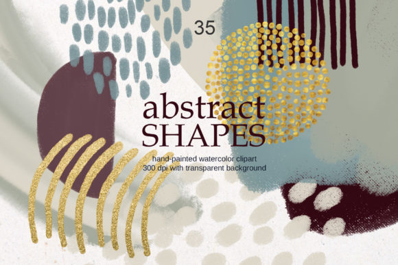 Download Modern Abstract Shapes Clipart - Abstract shapes clipart Collection