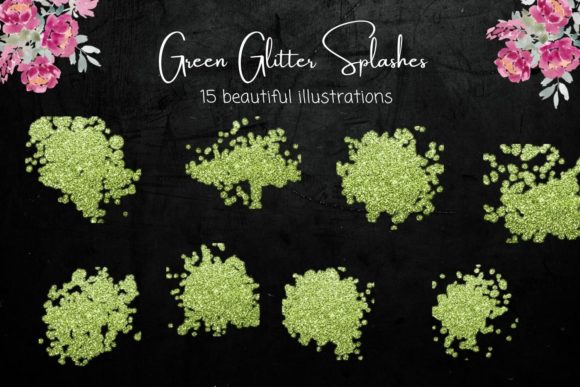 Download Green Glitter Splash Collection - Glitter Collection