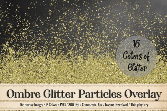Download Ombre Glitter Splatter Overlays PNG - Glitter Collection