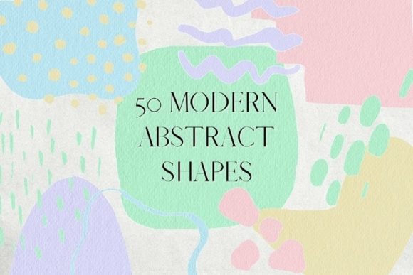 Download 50 Pastel Abstract Shapes Clipart - Abstract shapes clipart Collection