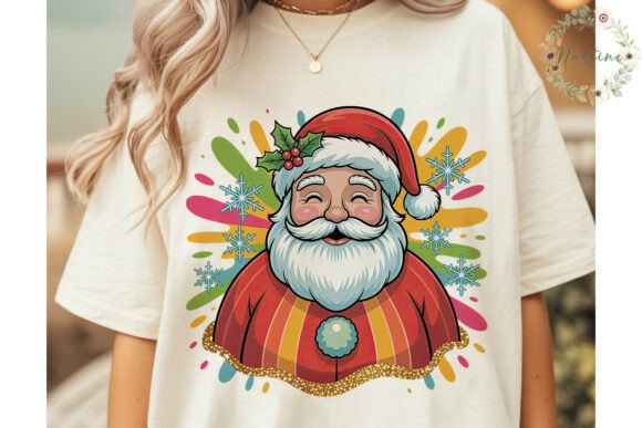 Download Glitter Splatter Santa PNG Clipart - Glitter Collection