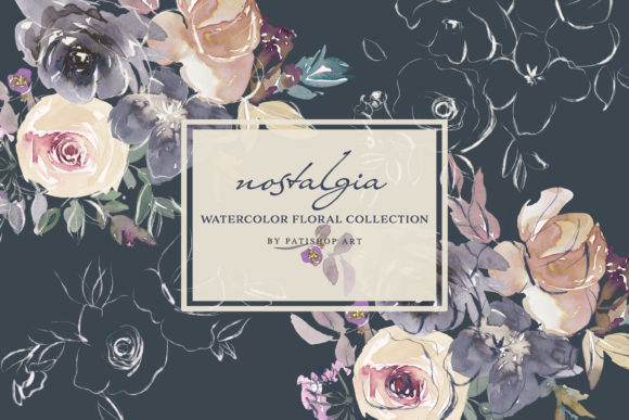 Download Autumn Watercolor Floral Clipart Set - Watercolor floral clipart Collection