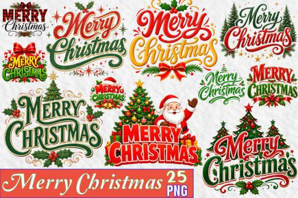 Download Merry Christmas Sublimation Png Bundle - Merry christmas Collection