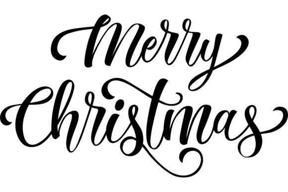 Download Merry Christmas Lettering over White Bac - Merry christmas Collection