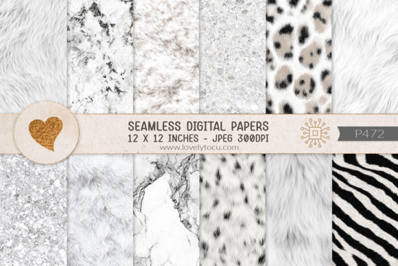 Download White Fur and Stone Texture Papers - White Collection