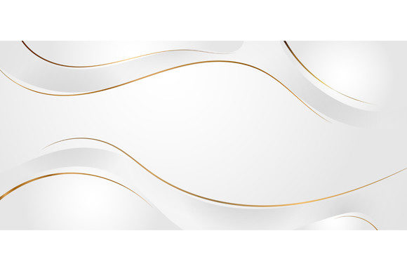 Download Abstract White Dynamic Waves Gold Line - White Collection