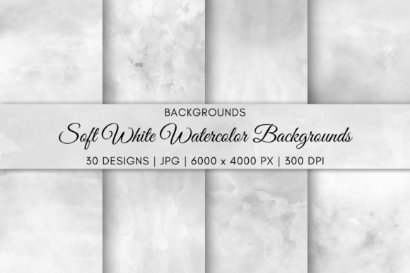 Download Soft White Watercolor Backgrounds - White Collection