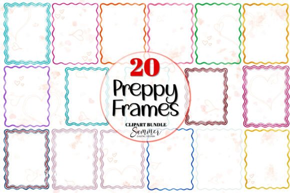 Download Colorful Preppy Frame Clipart Bundle - Frame clipart Collection