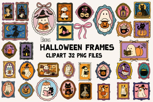 Download Halloween Cute Frame Clipart Bundle Png - Frame clipart Collection